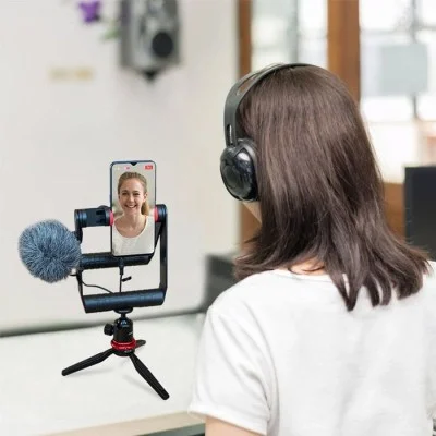 BOYA Vlog Kit (Mic, Table Tripod, Smartphone Hand Grip Are Included)